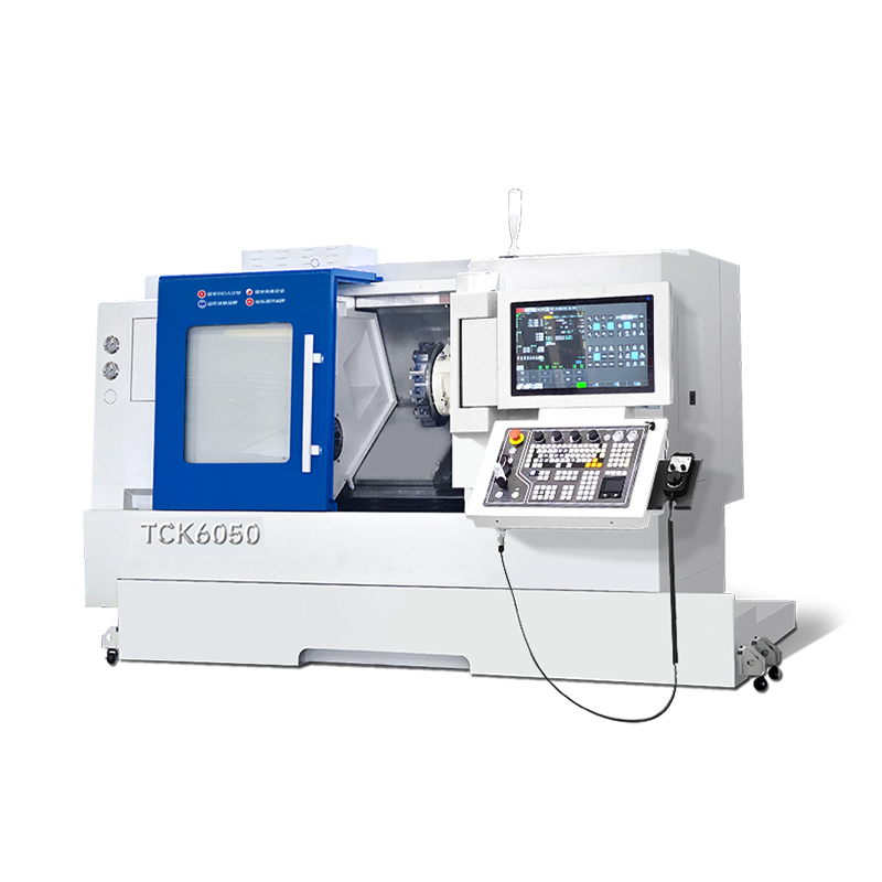 TCK6050 CNC Eğimli Yataklı Torna | Hande CNC Çözümü